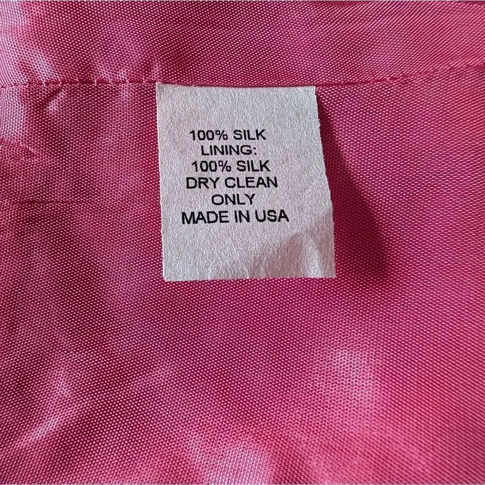 CK BRADLEY New York Fushia/Yellow Silk Ruffle skirt (8)